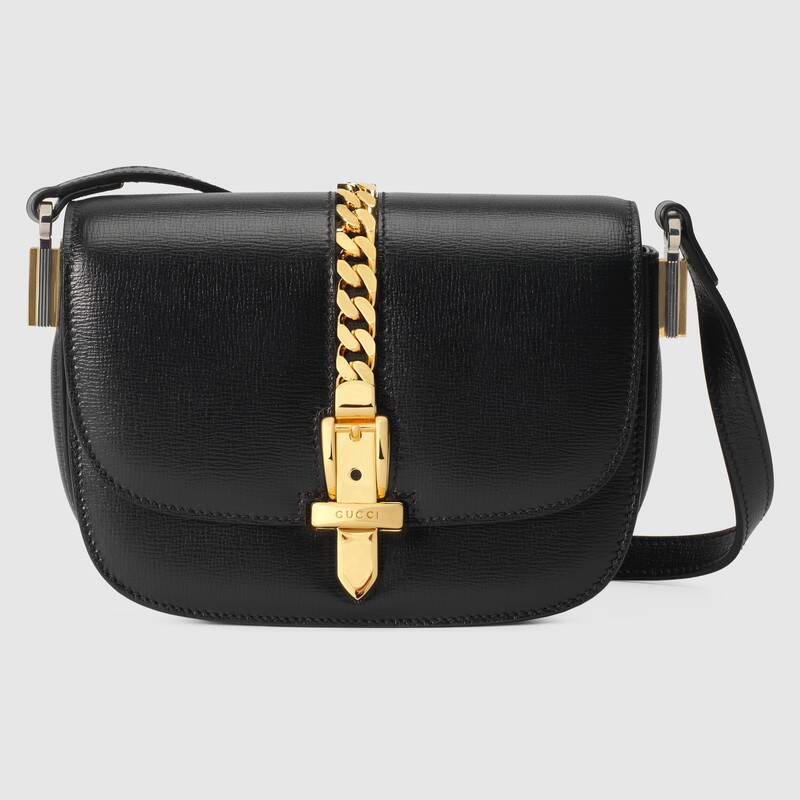 Gucci Sylvie 1969 Mini Shoulder Bag 615965 Black